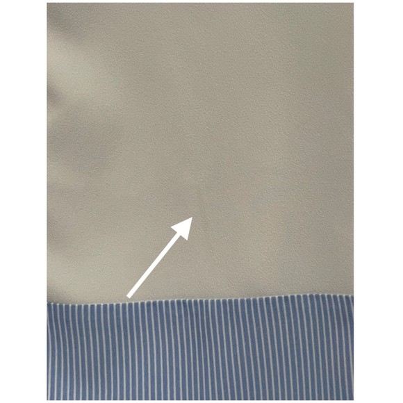 ALTUZARRA Crepe Shirt Sleeveless Blue Antique White Mini Dress - Picture 6 of 6